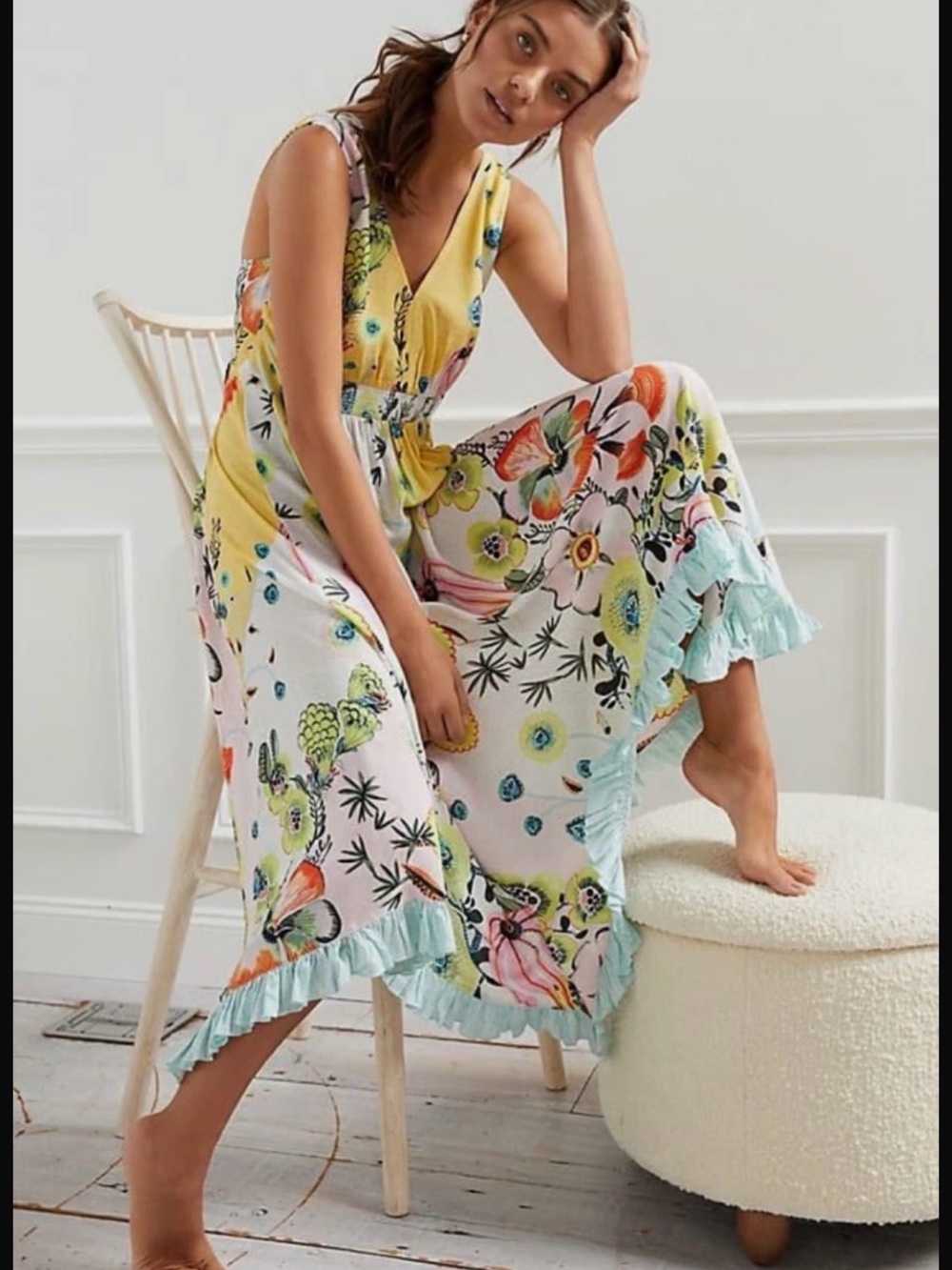 Anthropologie Margaux Sleep
Dress Size XL Yellow
